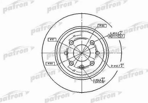 Patron PBD2772 - Kočioni disk www.molydon.hr