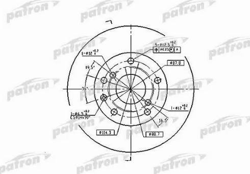 Patron PBD7092 - Kočioni disk www.molydon.hr