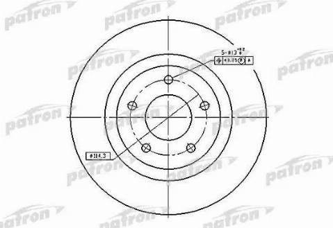 Patron PBD7006 - Kočioni disk www.molydon.hr