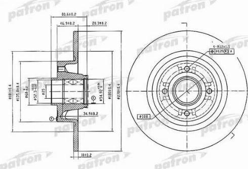 Patron PBD7018 - Kočioni disk www.molydon.hr