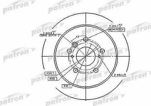 Patron PBD7257 - Kočioni disk www.molydon.hr