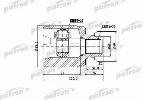 Patron PCV4013 - Kardan, Pogonska osovina www.molydon.hr