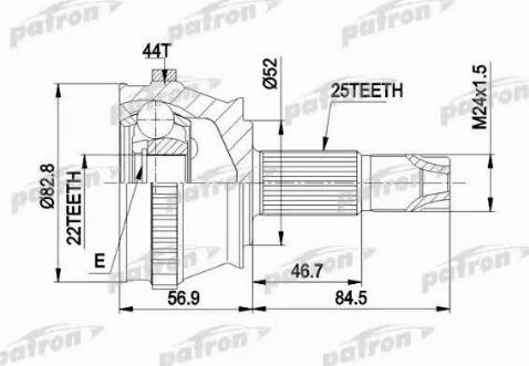 Patron PCV1210 - Kardan, Pogonska osovina www.molydon.hr