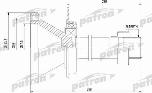 Patron PDS0446 - Ležište | Držač | Uležištenje, poluosovina www.molydon.hr