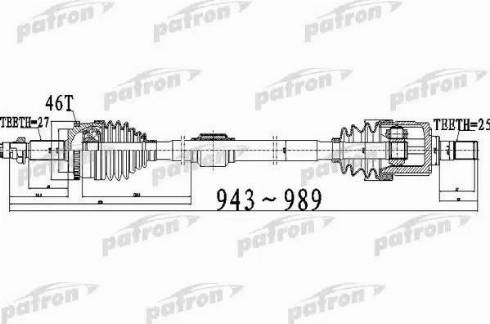 Patron PDS0512 - Pogonska osovina www.molydon.hr