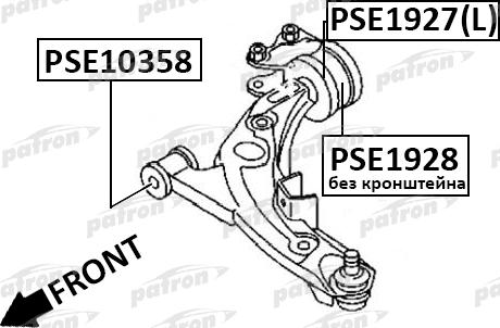 Patron PSE10358 - Selen / Prigušni blok, Ovjes kotača www.molydon.hr