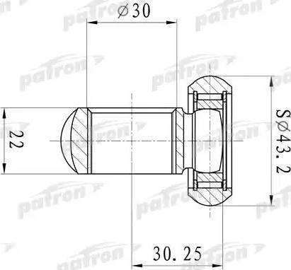 Patron PTD006 - Trostrani Ležaj, Pogonska osovina www.molydon.hr