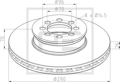 PE Automotive 016.648-00A - Kočioni disk www.molydon.hr