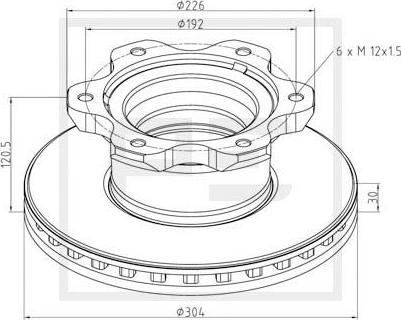 PE Automotive 016.660-00A - Kočioni disk www.molydon.hr