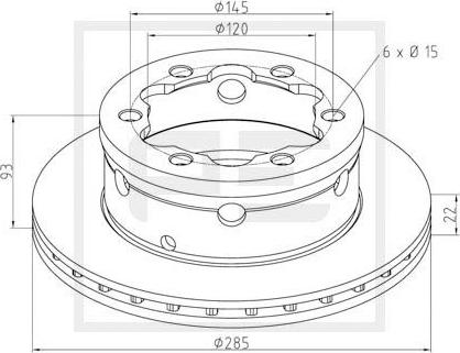 PE Automotive 016.667-00A - Kočioni disk www.molydon.hr