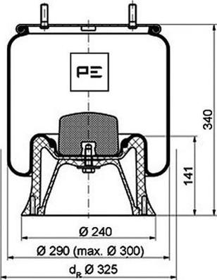 PE Automotive 084.099-72A - Meh, pneumatski Ovjes www.molydon.hr