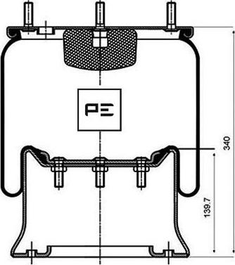 PE Automotive 084.040-71A - Meh, pneumatski Ovjes www.molydon.hr