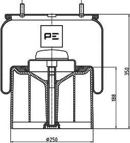 PE Automotive 084.059-74A - Meh, pneumatski Ovjes www.molydon.hr