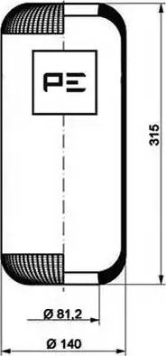 PE Automotive 084.089-70A - Meh, pneumatski Ovjes www.molydon.hr