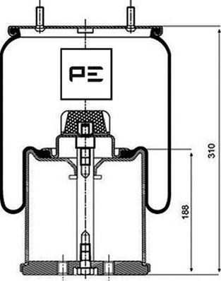 PE Automotive 084.083-72A - Meh, pneumatski Ovjes www.molydon.hr