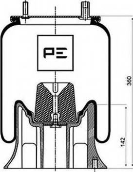 PE Automotive 084.106-74A - Meh, pneumatski Ovjes www.molydon.hr