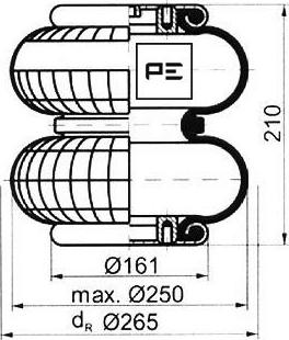 PE Automotive 084.127-71A - Meh, pneumatski Ovjes www.molydon.hr