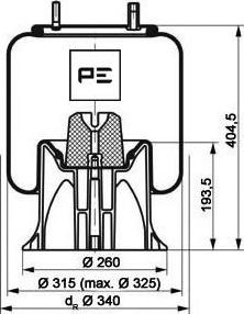 PE Automotive 084.173-71A - Meh, pneumatski Ovjes www.molydon.hr