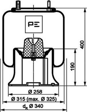 PE Automotive 084.172-71A - Meh, pneumatski Ovjes www.molydon.hr