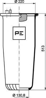 PE Automotive 084.249-70A - Meh, pneumatski Ovjes www.molydon.hr