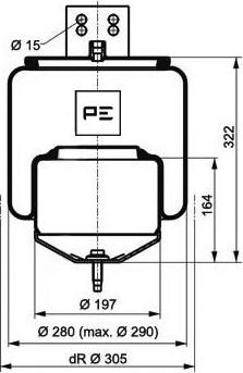 PE Automotive 084.264-72A - Meh, pneumatski Ovjes www.molydon.hr