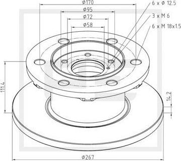 PE Automotive 026.656-10A - Kočioni disk www.molydon.hr