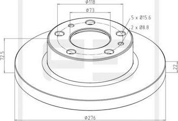 PE Automotive 026.669-10A - Kočioni disk www.molydon.hr