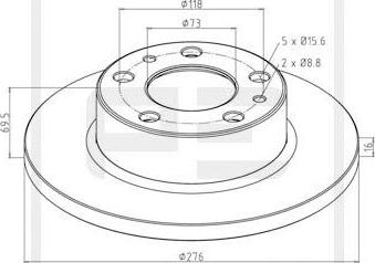 PE Automotive 026.668-10A - Kočioni disk www.molydon.hr