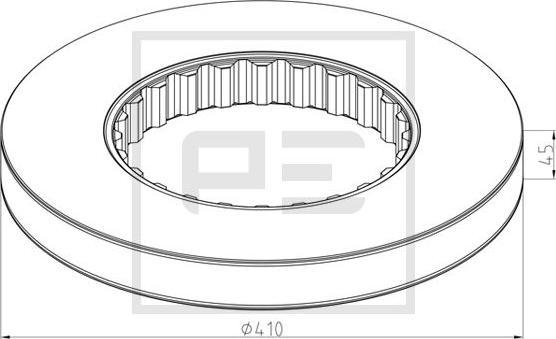 PE Automotive 146.209-10A - Kočioni disk www.molydon.hr