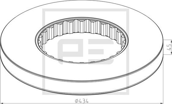 PE Automotive 146.211-10A - Kočioni disk www.molydon.hr