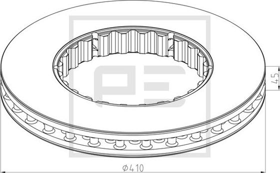 PE Automotive 146.223-10A - Kočioni disk www.molydon.hr