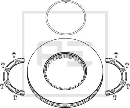 PE Automotive 146.222-00A - Kočioni disk www.molydon.hr