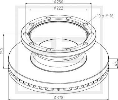 PE Automotive 266.000-00A - Kočioni disk www.molydon.hr