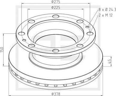 PE Automotive 266.001-00A - Kočioni disk www.molydon.hr