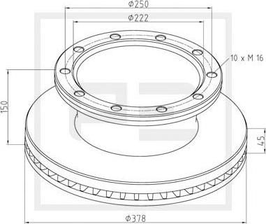 PE Automotive 266.002-00A - Kočioni disk www.molydon.hr