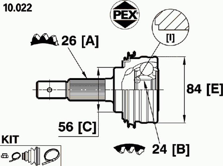 Pex 10.022 - Kardan, Pogonska osovina www.molydon.hr