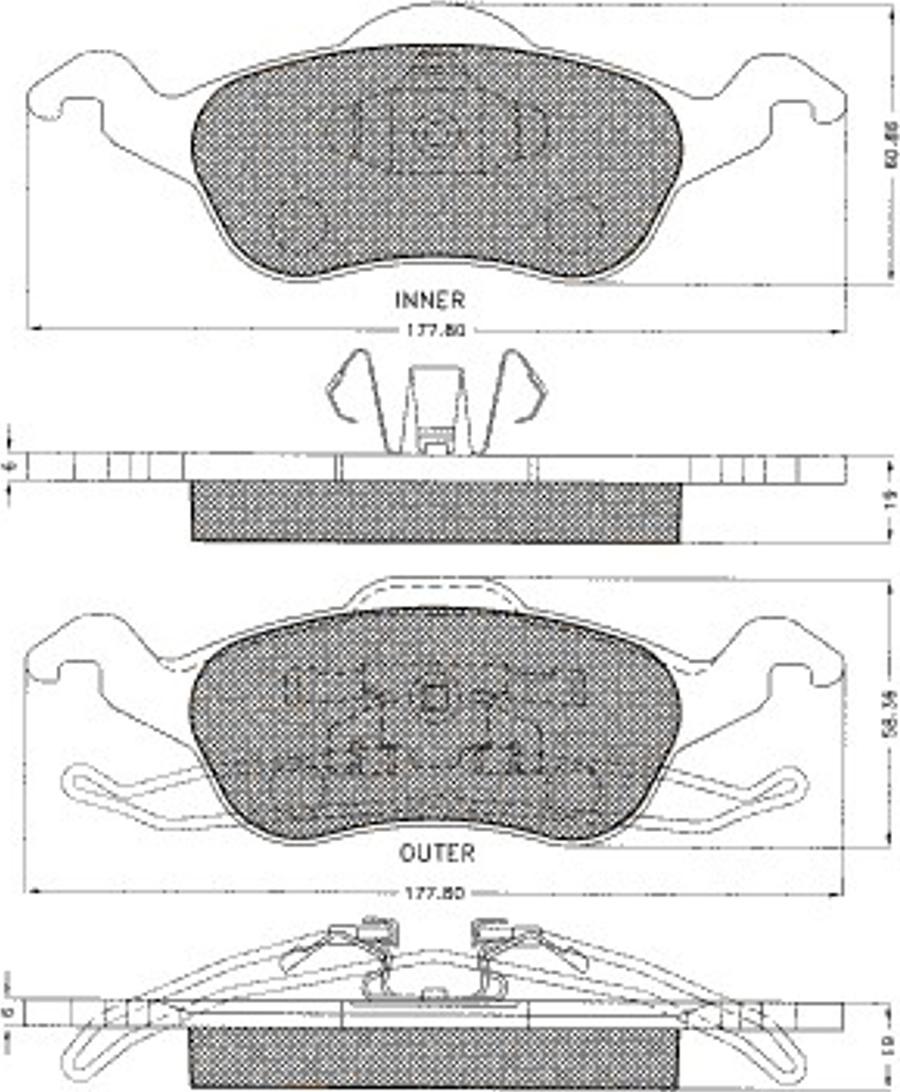 Pex 7494S - Komplet Pločica, disk-kočnica www.molydon.hr