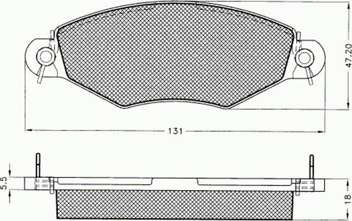 Pex 7.492 - Komplet Pločica, disk-kočnica www.molydon.hr