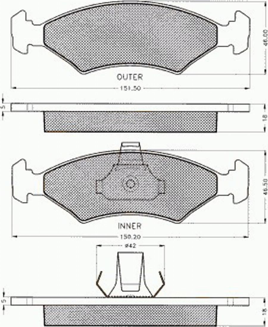 Pex 7.445 - Komplet Pločica, disk-kočnica www.molydon.hr