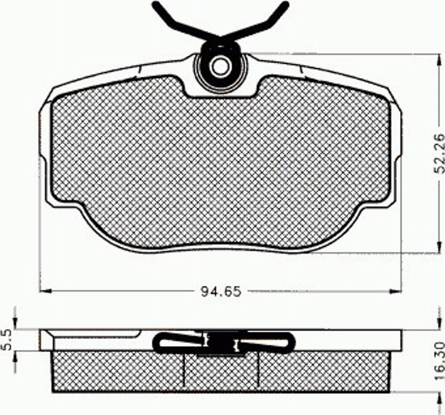 Pex 7.448 - Komplet Pločica, disk-kočnica www.molydon.hr