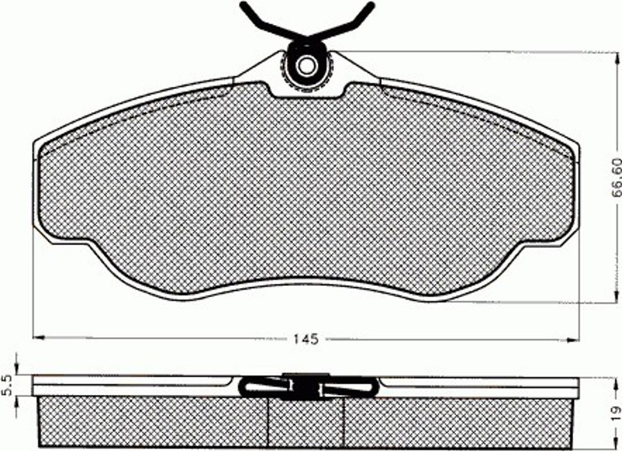 Pex 7447 - Komplet Pločica, disk-kočnica www.molydon.hr