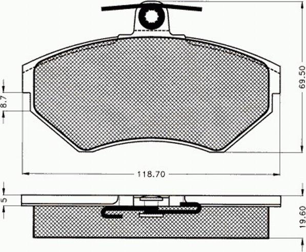 Pex 7455 - Komplet Pločica, disk-kočnica www.molydon.hr