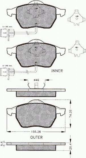 Pex 7468 - Komplet Pločica, disk-kočnica www.molydon.hr