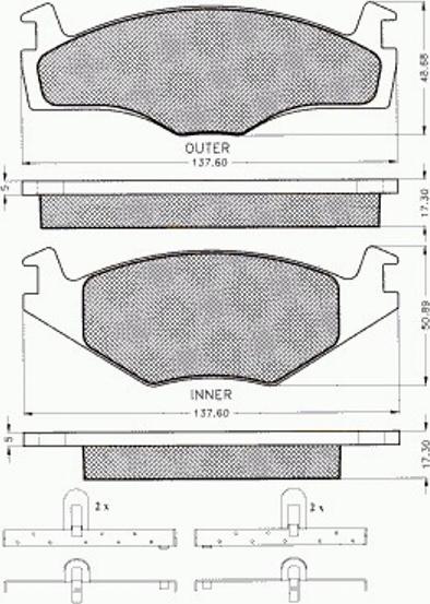 Pex 7.401 - Komplet Pločica, disk-kočnica www.molydon.hr