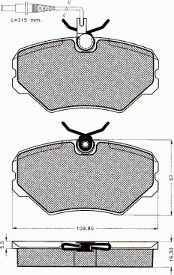 Pex 7403 - Komplet Pločica, disk-kočnica www.molydon.hr