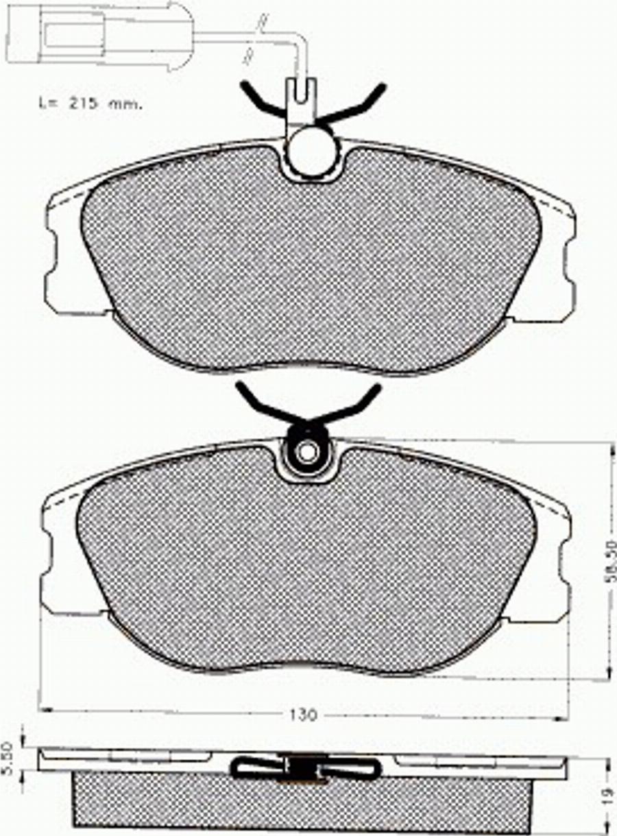 Pex 7415 - Komplet Pločica, disk-kočnica www.molydon.hr