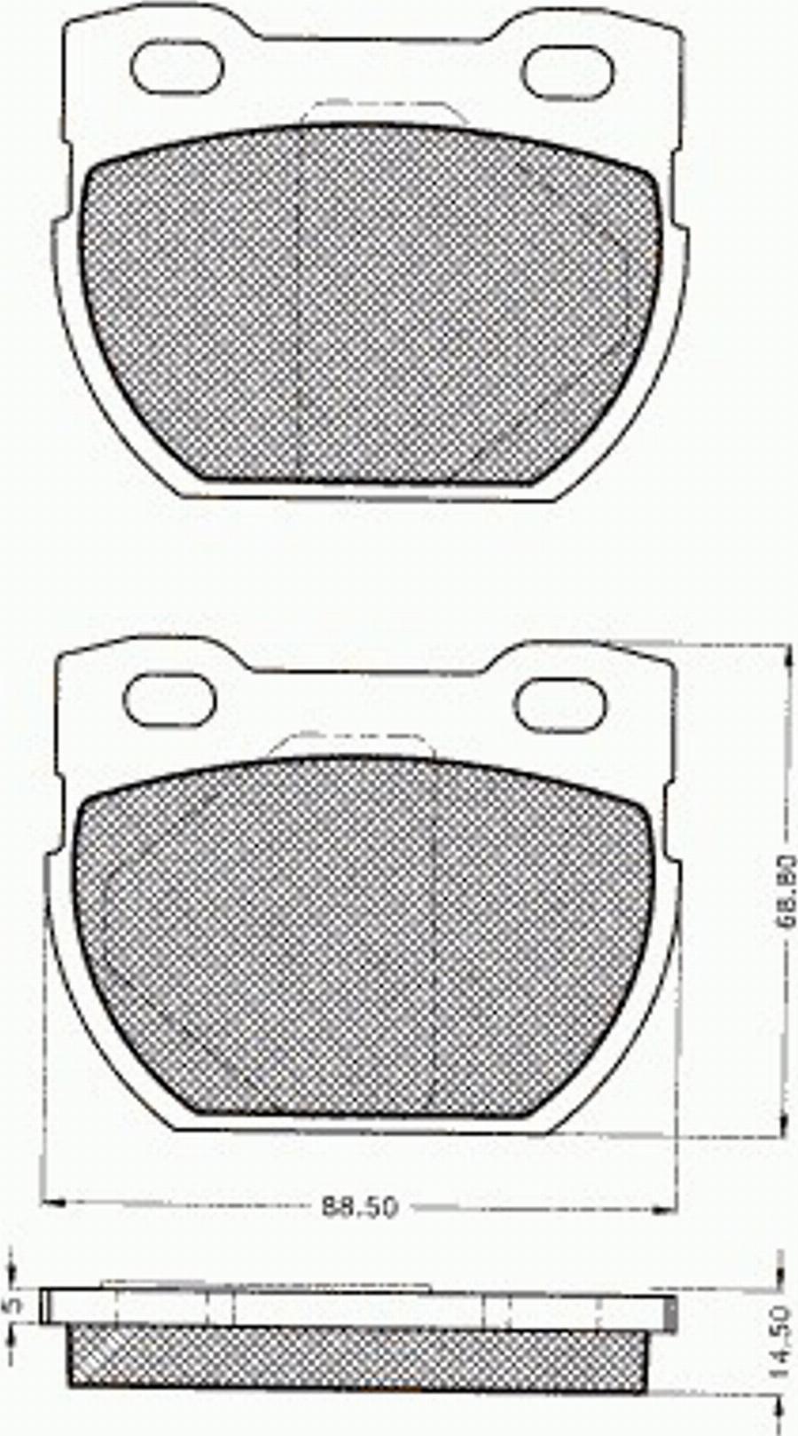 Pex 7410 - Komplet Pločica, disk-kočnica www.molydon.hr