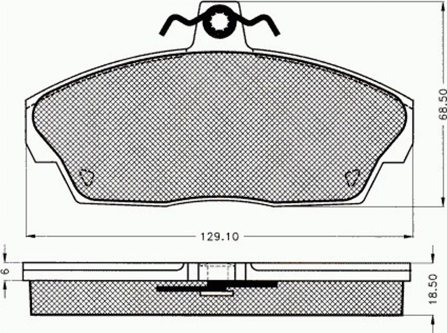 Pex 7484 - Komplet Pločica, disk-kočnica www.molydon.hr