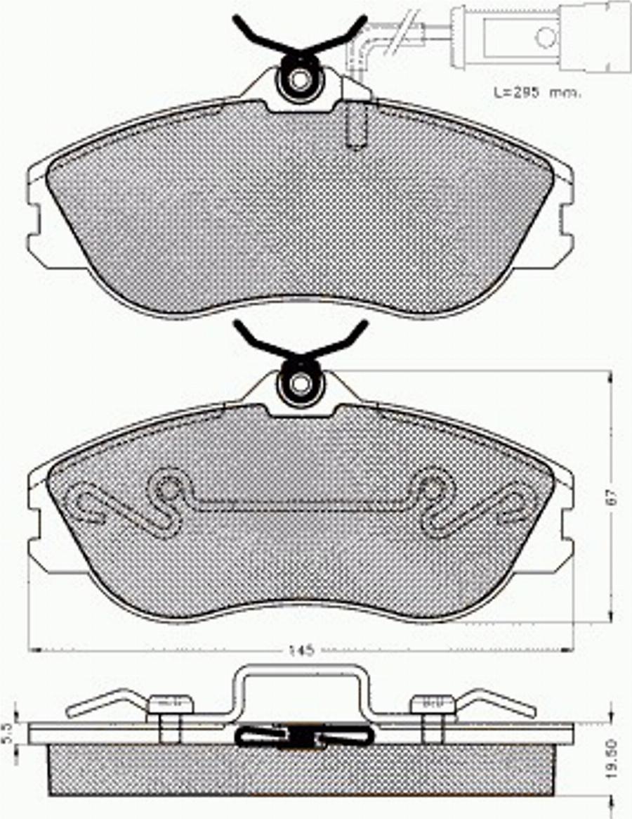 Pex 7488 - Komplet Pločica, disk-kočnica www.molydon.hr