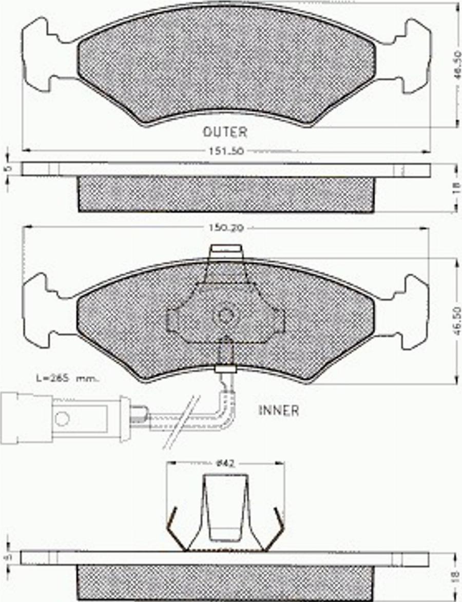 Pex 7.483 - Komplet Pločica, disk-kočnica www.molydon.hr